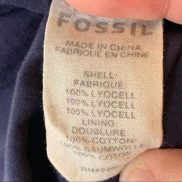 Women’s Fossil Double Pocket Denim Tank Dress - Picture 16 of 16